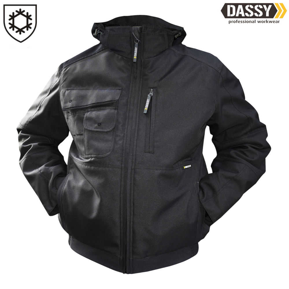 DASSY Austin Winterjacke Canvas schwarz