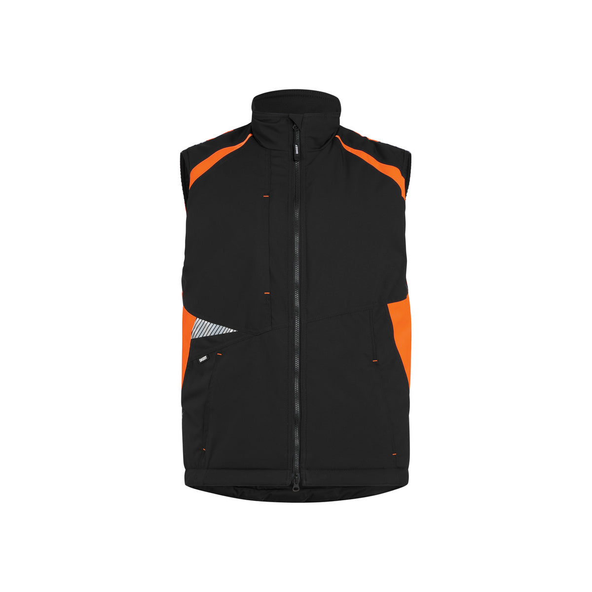 DASSY CALLAO Arbeitsweste 350141 in Schwarz/Fluo Orange – Vorderansicht