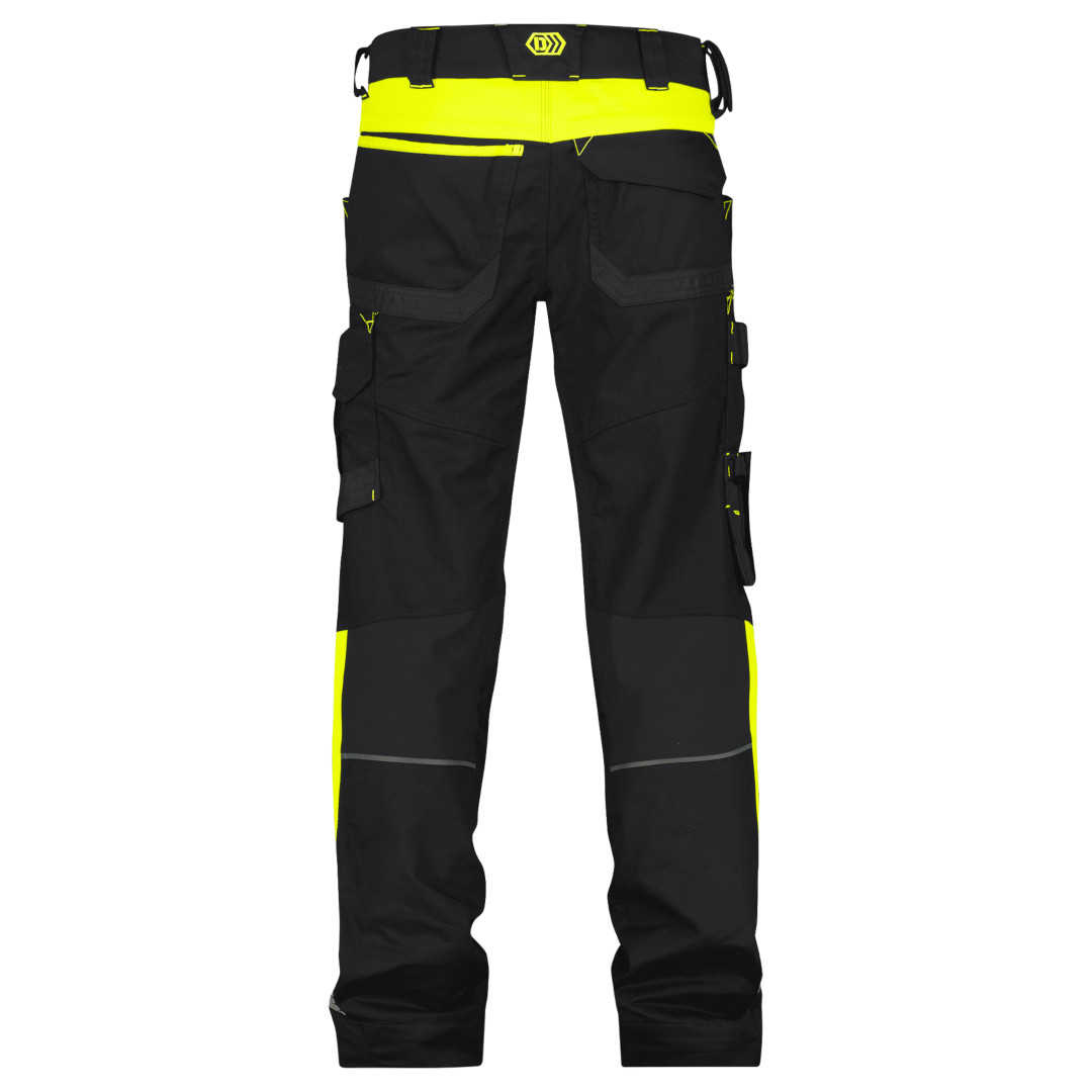 DASSY Canton Arbeitshose schwarz-neongelb