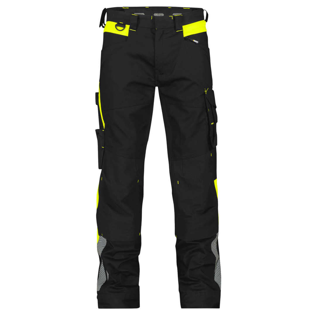 DASSY Canton Arbeitshose schwarz-neongelb