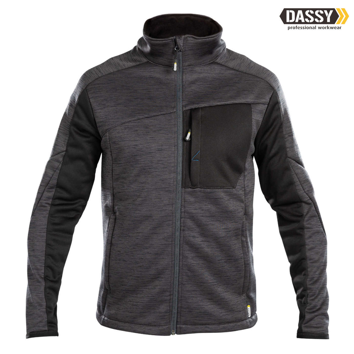 Fleecejacke Dassy Convex Midlayer grau schwarz