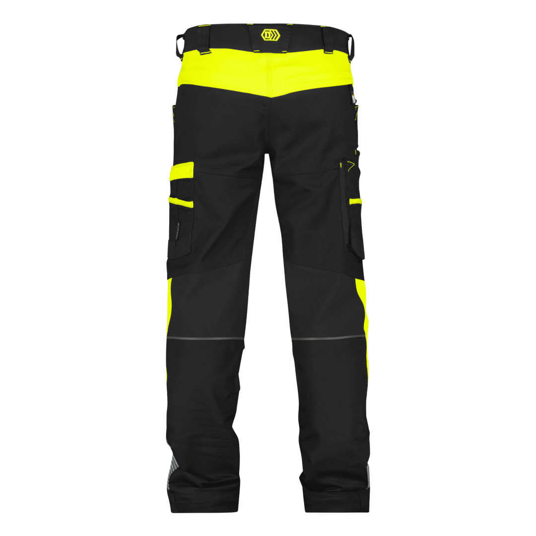 Dassy Hong Kong Arbeitshose mit Stretch schwarz-neongelb