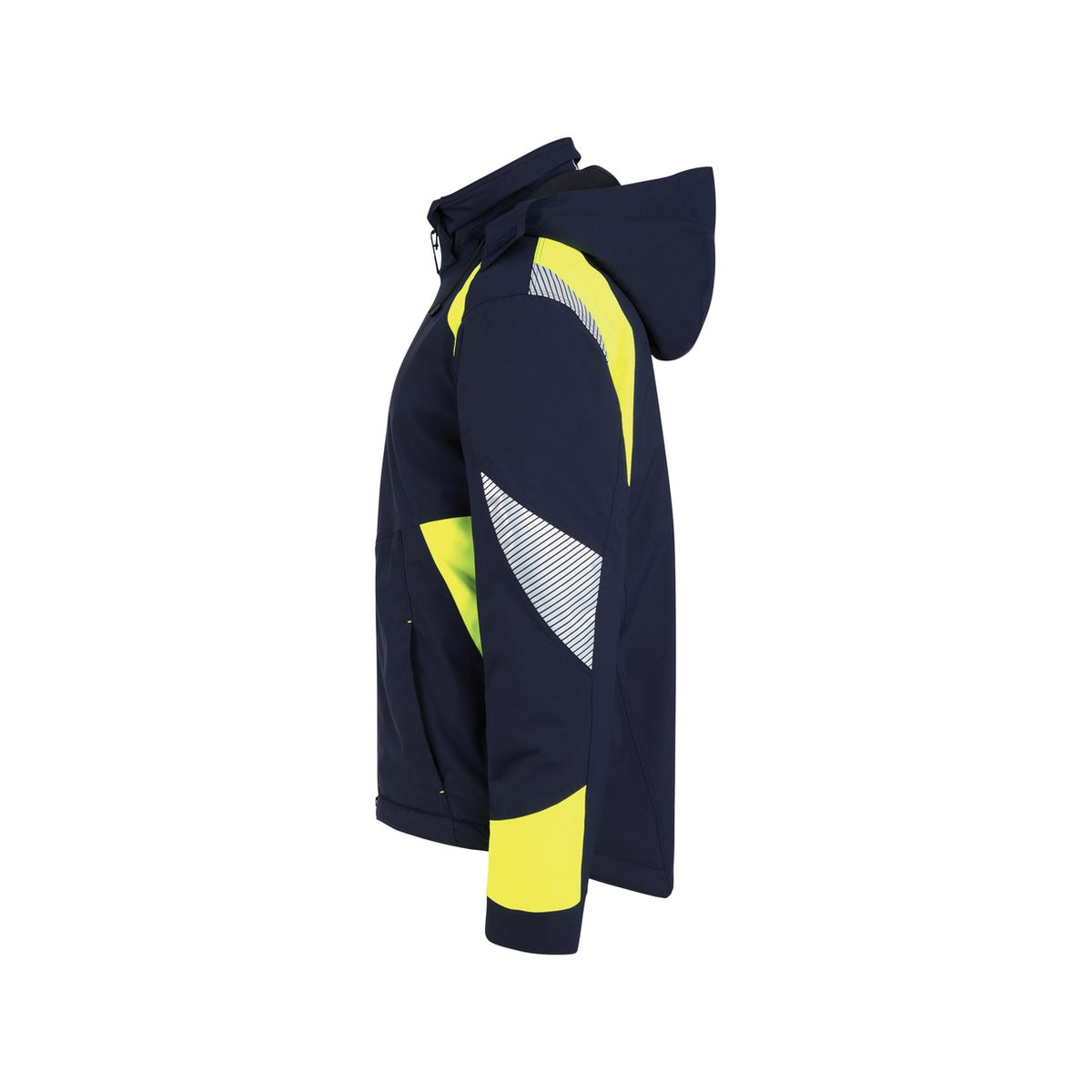 DASSY Itaqui 300599 Winterjacke Nachtblau/Neongelb – Seitenansicht