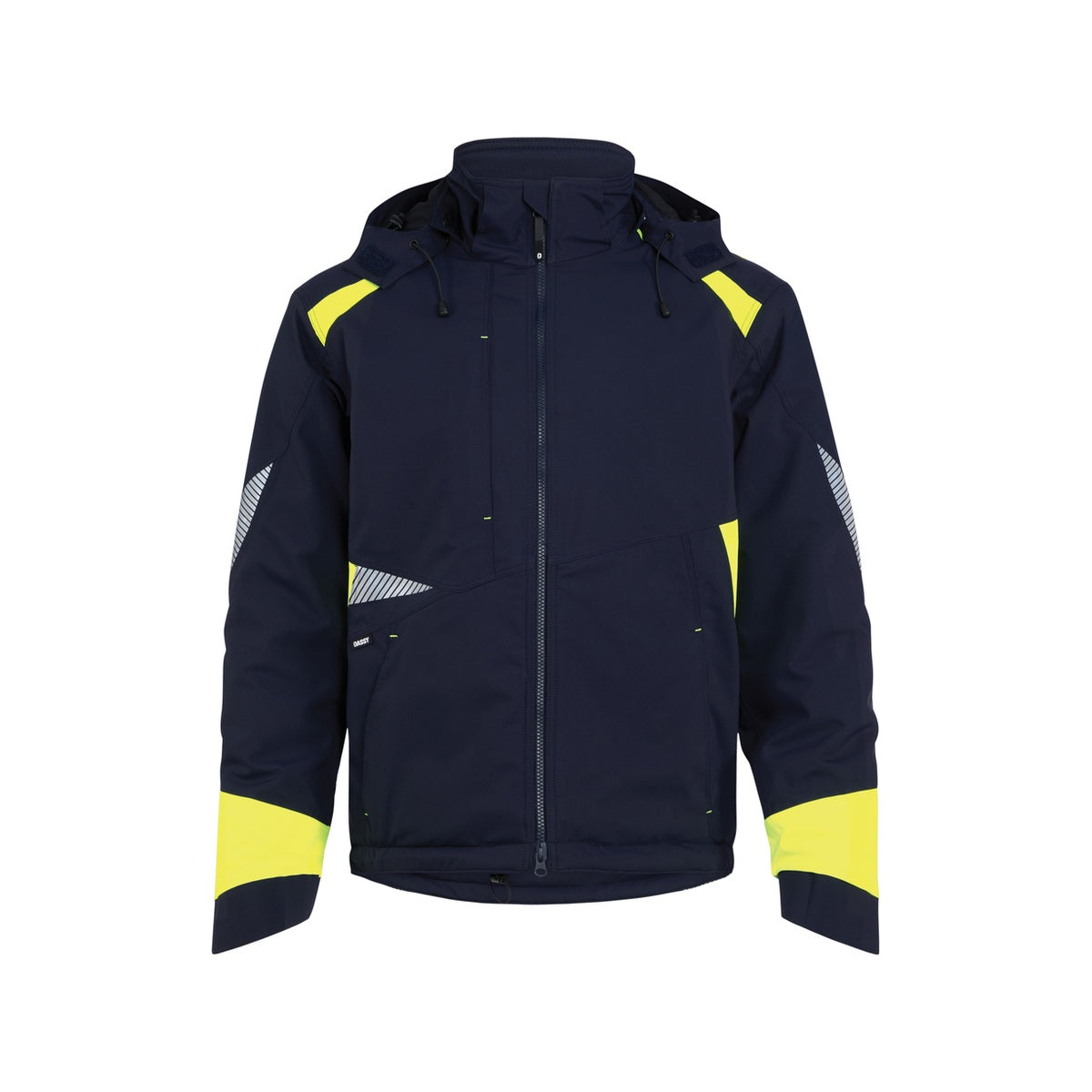 DASSY Itaqui 300599 Winterjacke Nachtblau/Neongelb – Vorderansicht