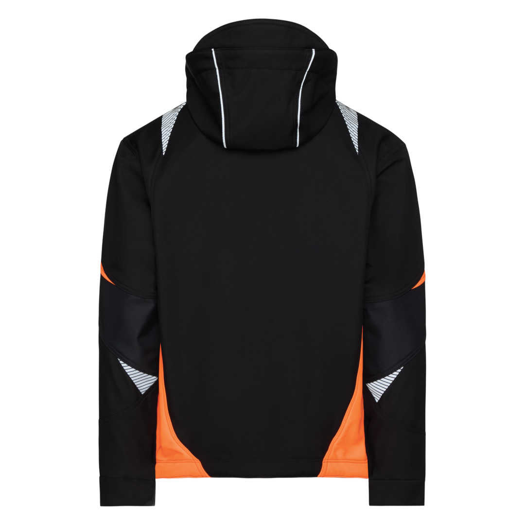 DASSY Kalama schwarz/orange – Rückansicht mit verlängertem Rücken