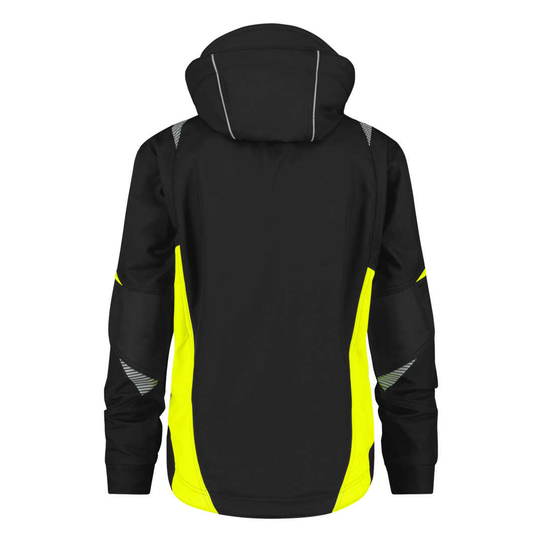 DASSY Kalama Softshell-Jacke Logix Herren schwarz-neongelb
