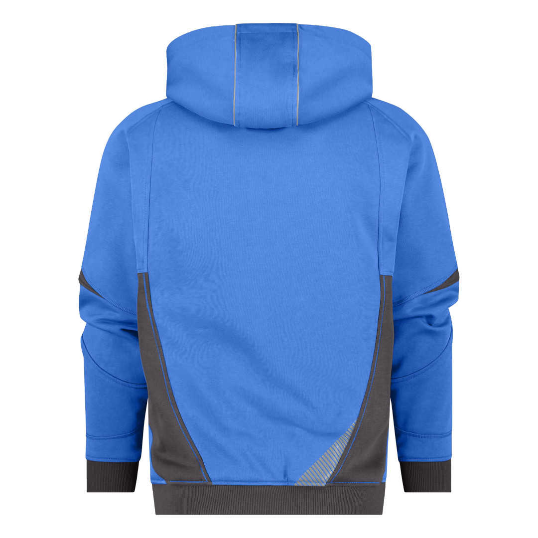 Dassy Lunax Kapuzensweatjacke azurblau-grau