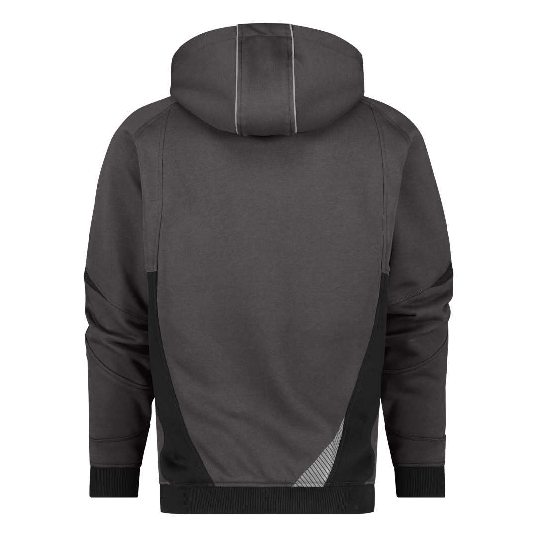 Dassy Lunax Kapuzensweatjacke grau-schwarz