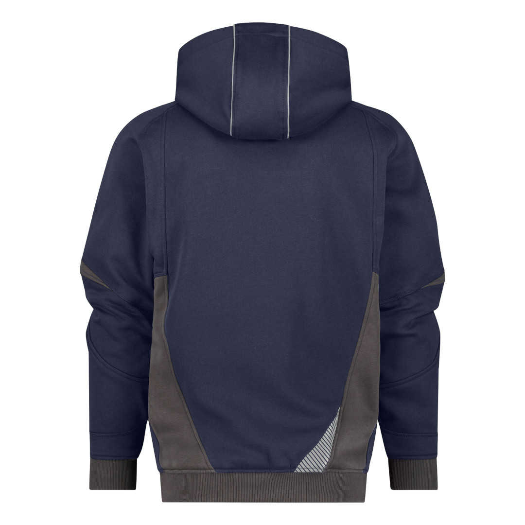 Dassy Lunax Kapuzensweatjacke nachtblau-grau