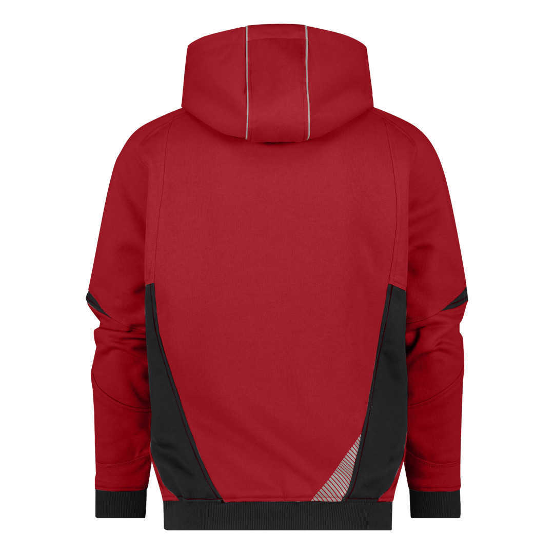 Dassy Lunax Kapuzensweatjacke rot-schwarz