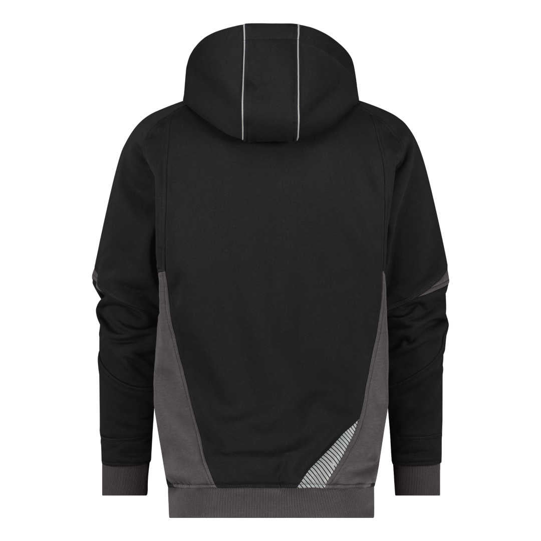 Dassy Lunax Kapuzensweatjacke schwarz-grau