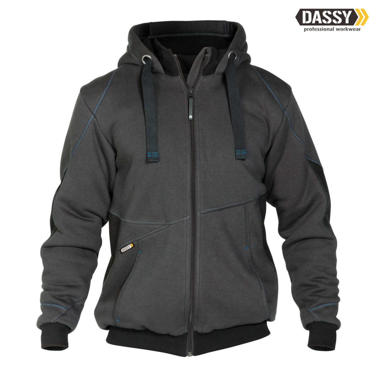 DASSY Pulse Sweatshirt-Jacke grau schwarz
