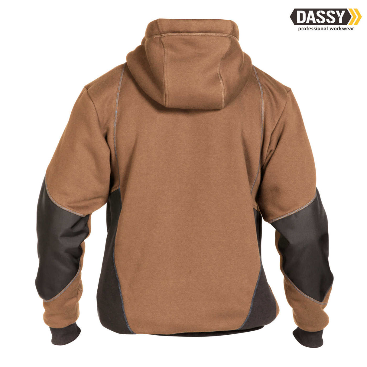 DASSY Pulse Sweatshirt-Jacke lehmbraun grau