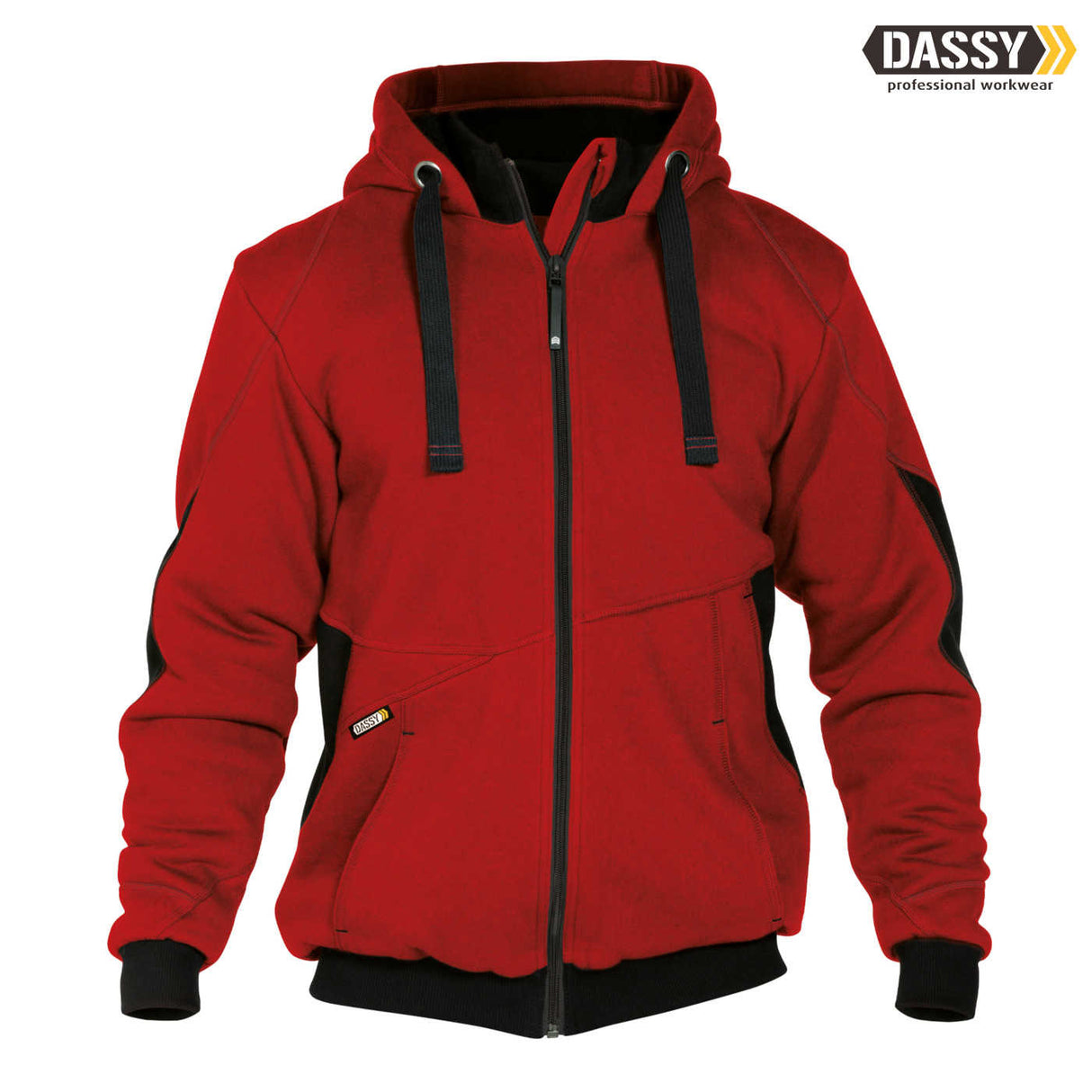 DASSY Pulse Sweatshirt-Jacke rot schwarz