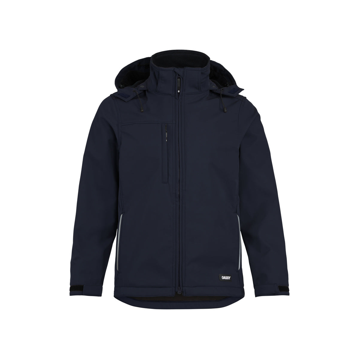 DASSY PURE 300597 Softshelljacke Nachtblau – Vorderansicht