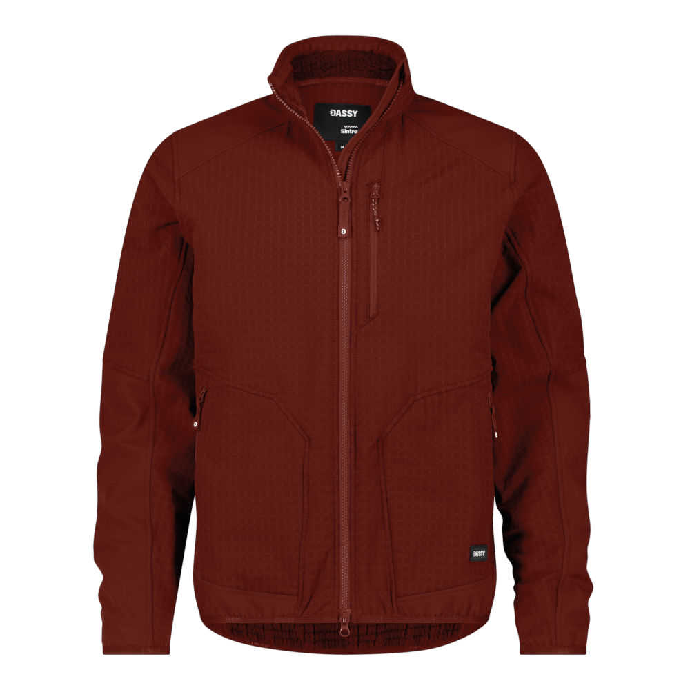 Dassy Sintra Midlayer Jacke Vivid ziegelrot