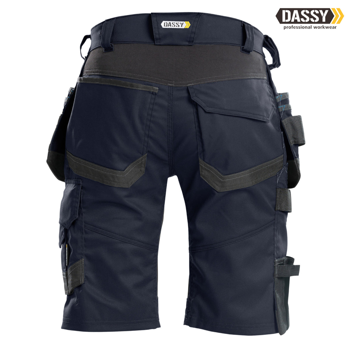 DASSY® TRIX MULTITASCHEN-SHORT MIT STRETCH nachtblau grau