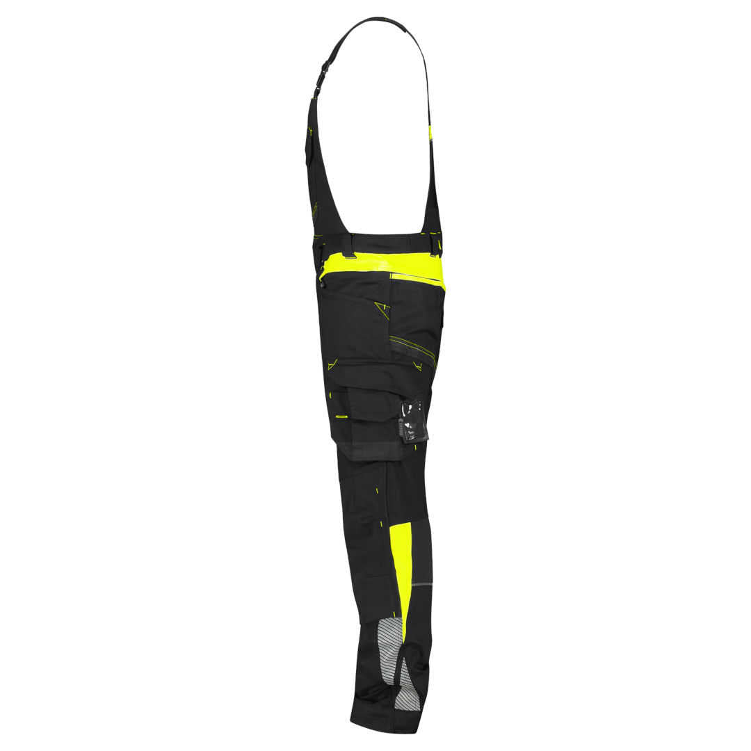 Dassy Ulsan Arbeitslatzhose mit Stretch schwarz-neongelb