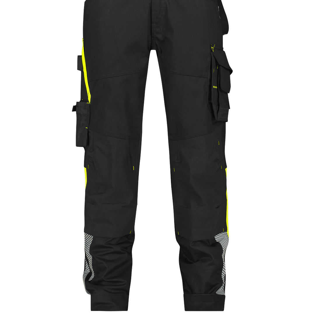Dassy Ulsan Arbeitslatzhose mit Stretch schwarz-neongelb
