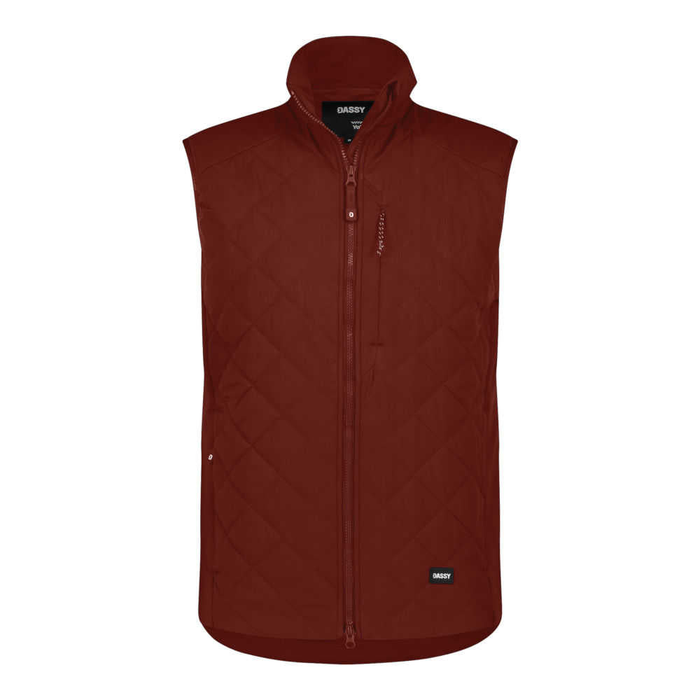 Dassy Yala Winterweste Vivid ziegelrot