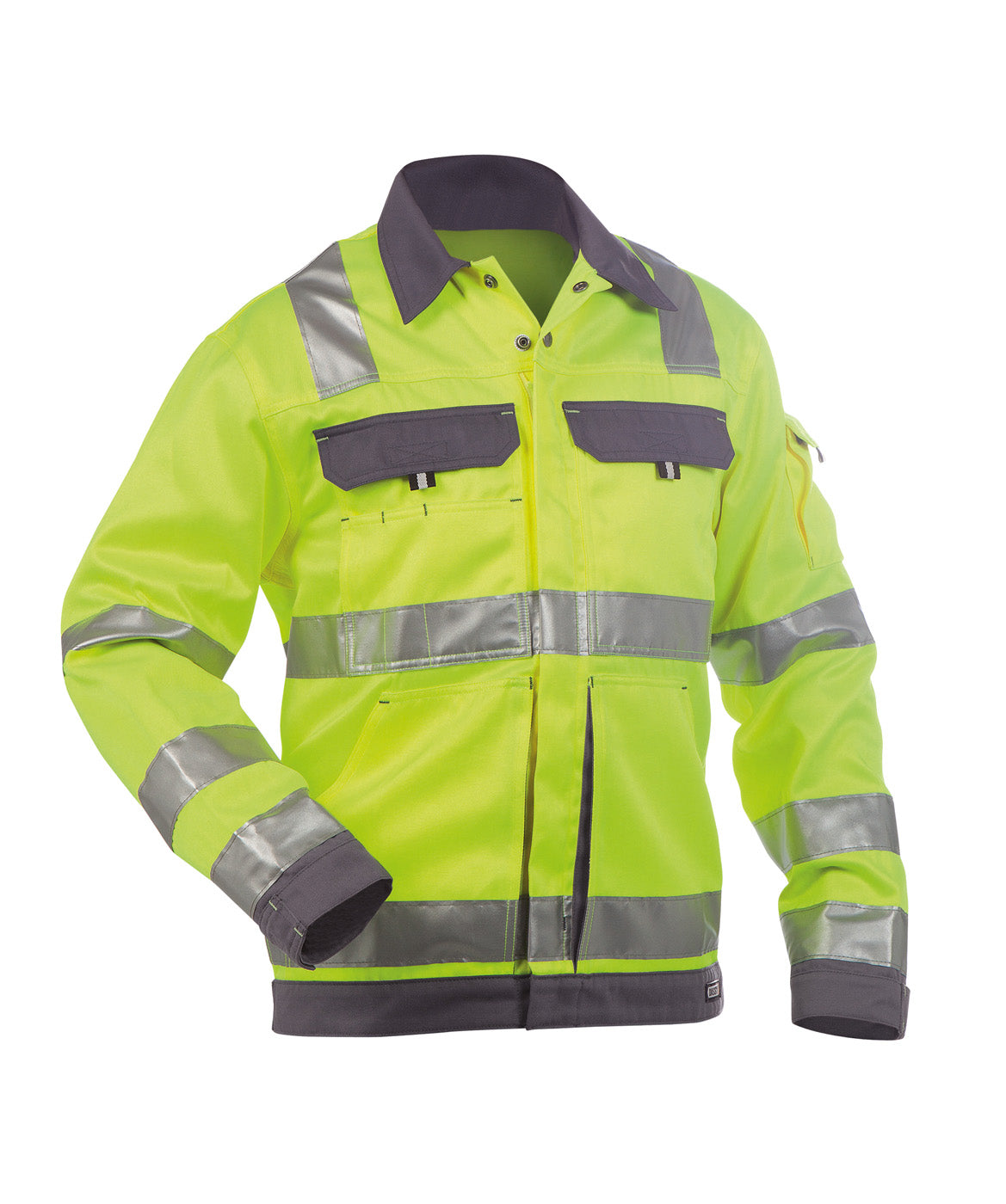 DASSY® Dusseldorf Warnschutz Arbeitsjacke neongelb/zementgrau