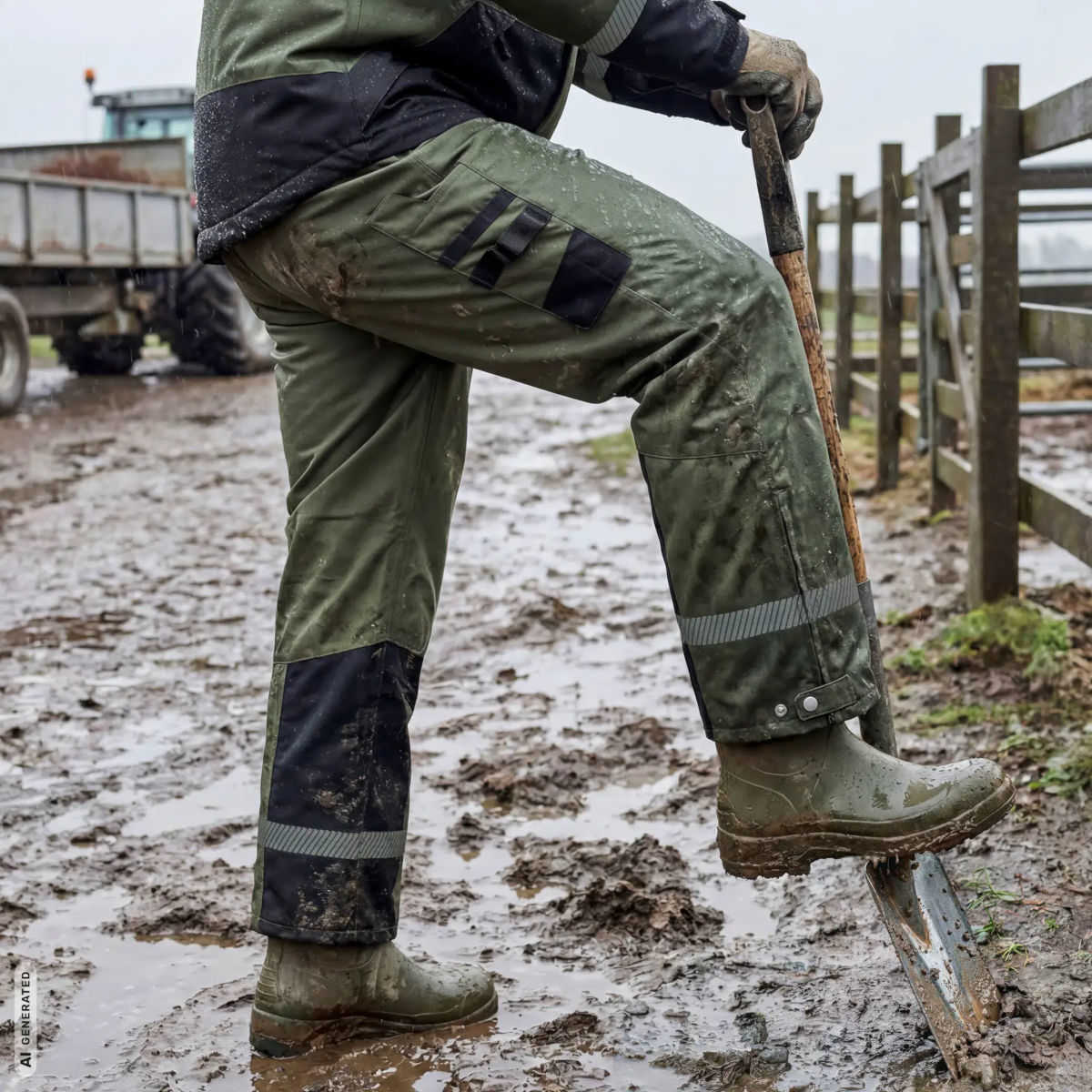 ELKA Working Xtreme Heavy Duty Regenhose 182402 Olive/Schwarz