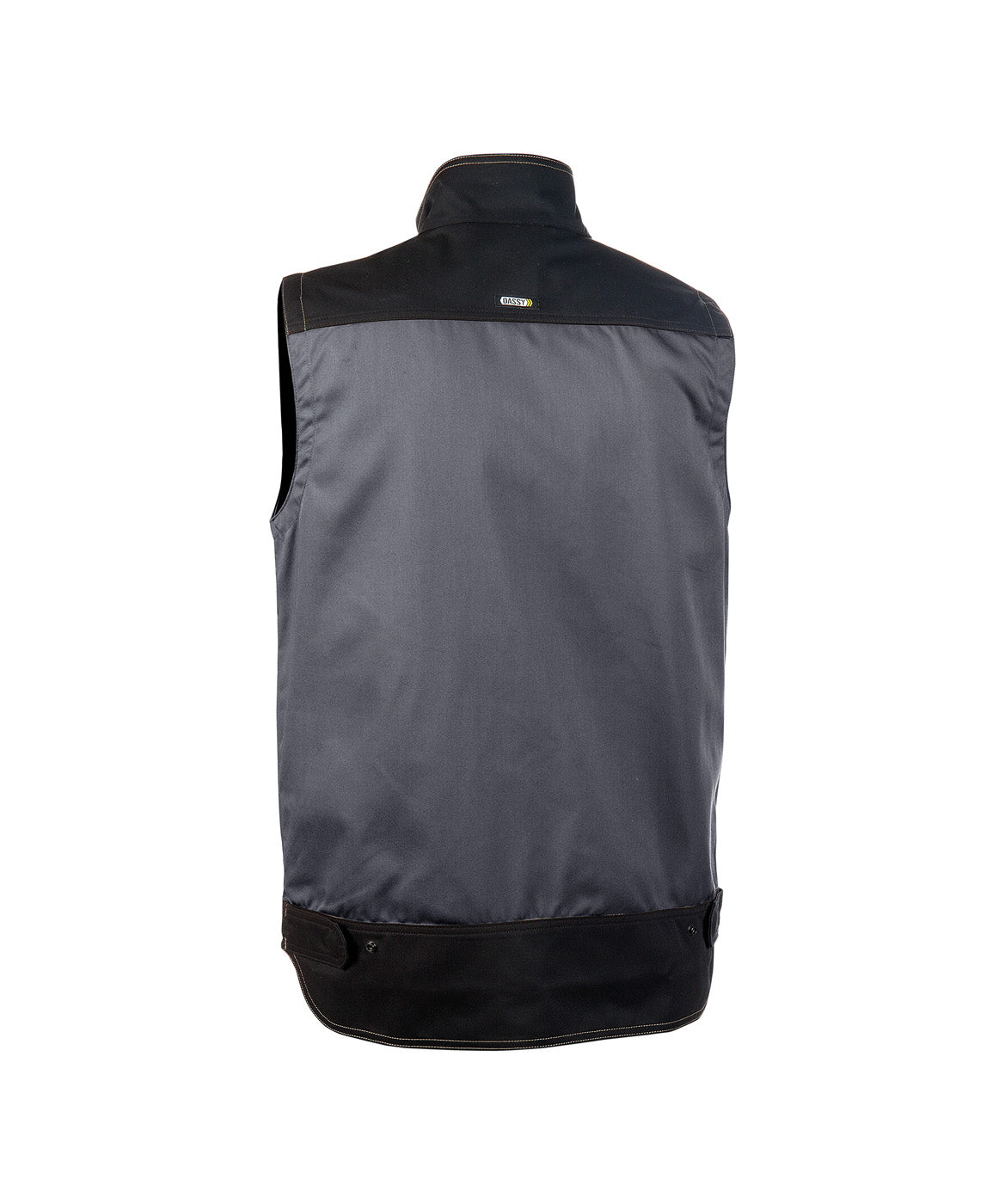DASSY® Faro Zweifarbige Sommerweste zementgrau/schwarz