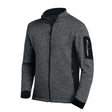 FHB Christoph Strickfleecejacke anthrazit-schwarz