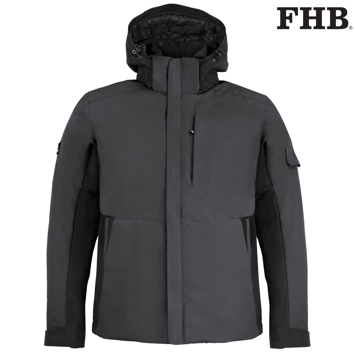 FHB GEORG Arbeitsjacke Primaloft Winterjacke anthrazit schwarz