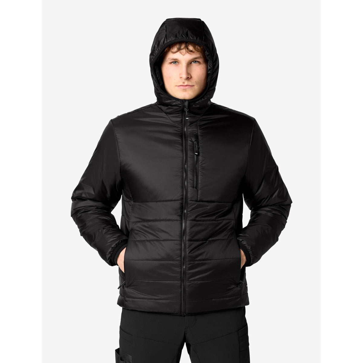 FHB JACK 78891 Arbeitsjacke schwarz – Vorderansicht am Model