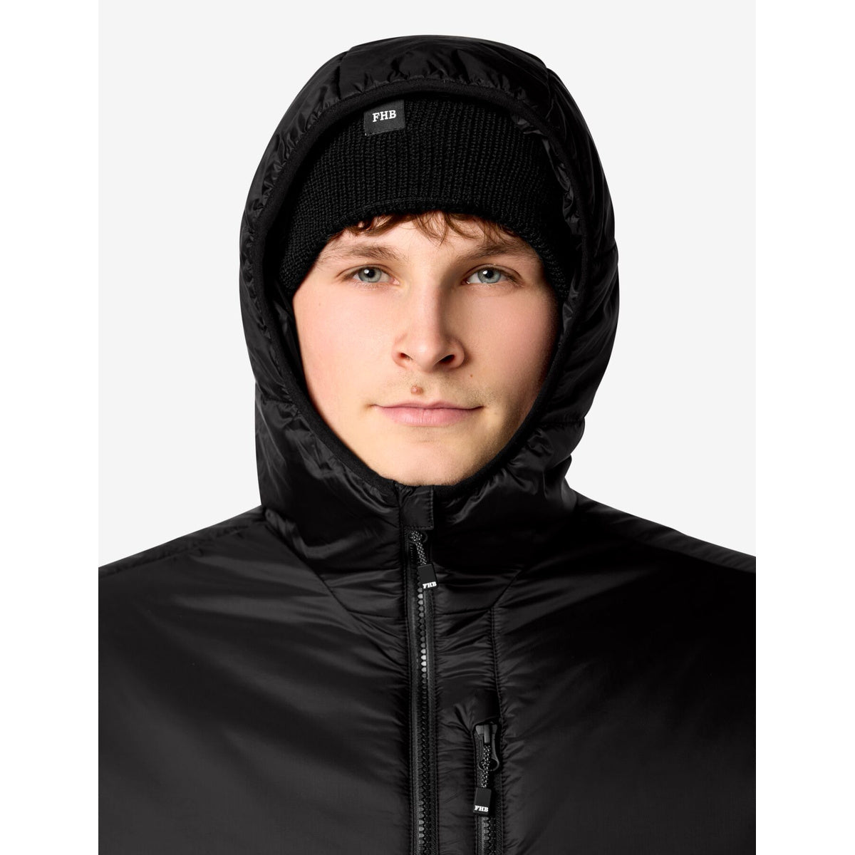 FHB JACK 78891 Arbeitsjacke schwarz – Kapuze und hochschließender Kragen