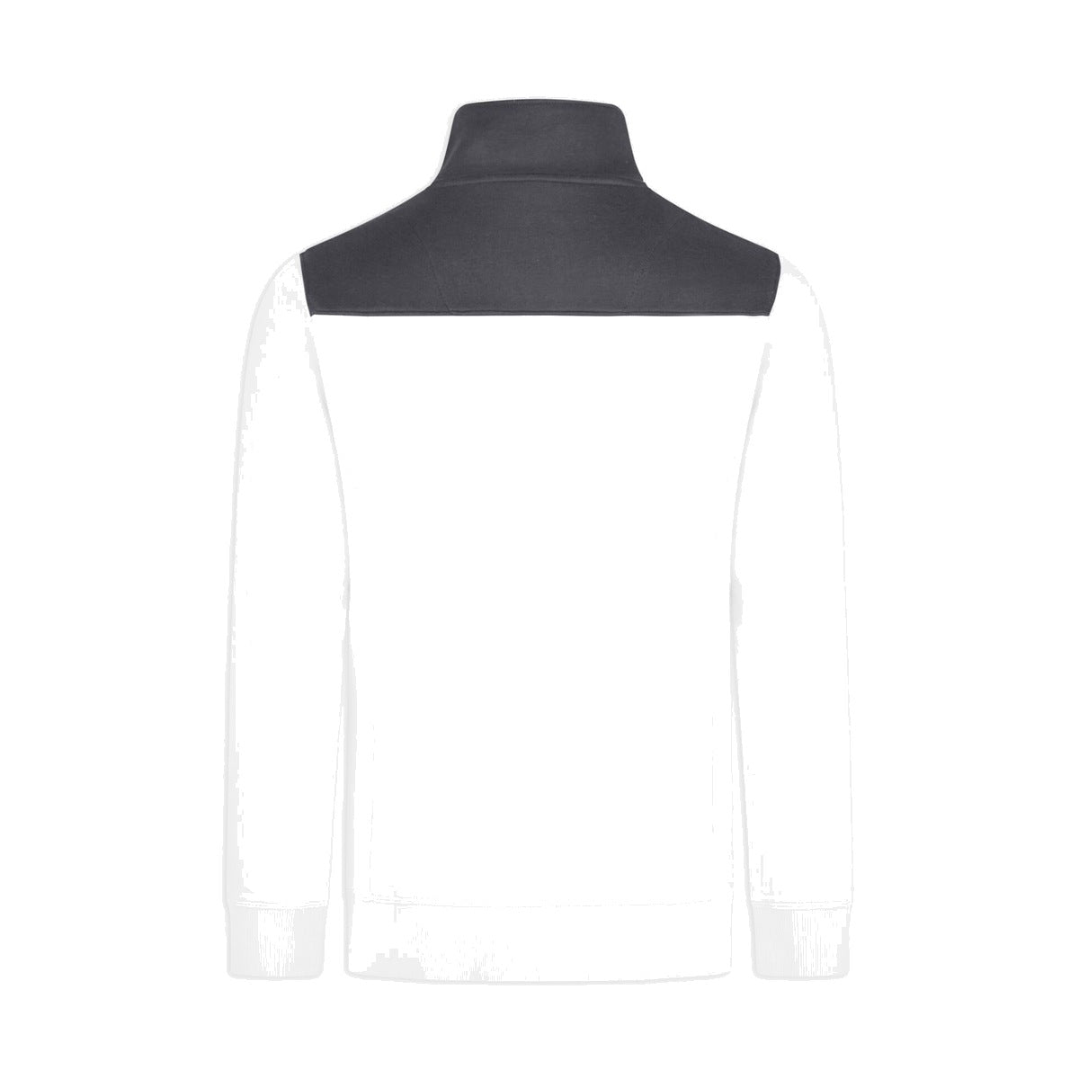 FHB ROB 821120 Zip-Sweatshirt Weiß-Anthrazit – Rückansicht