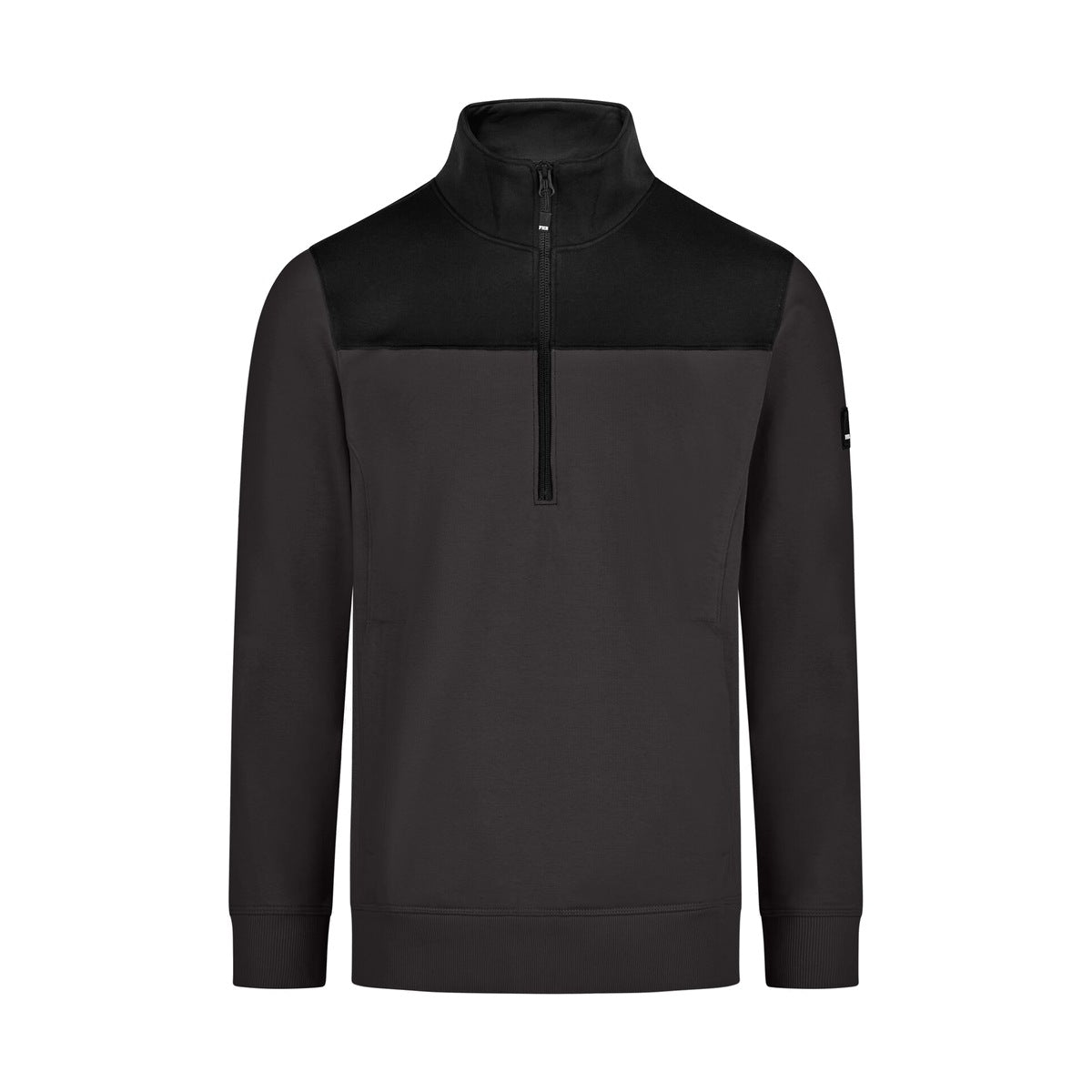 FHB ROB 821120 Zip-Sweatshirt Anthrazit-Schwarz – Vorderansicht