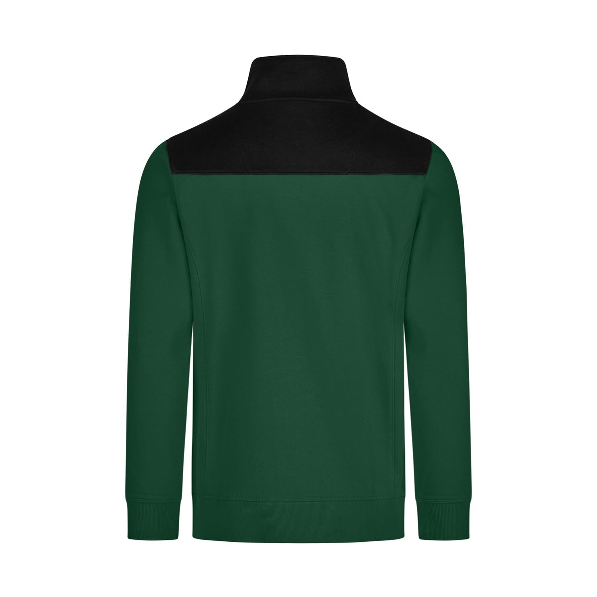 FHB ROB 821120 Zip-Sweatshirt Grün-Schwarz – Rückansicht
