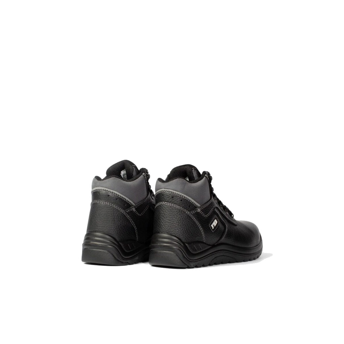 FHB Wilfried 83962 Dachdeckerschuhe schwarz – Rückansicht als Paar