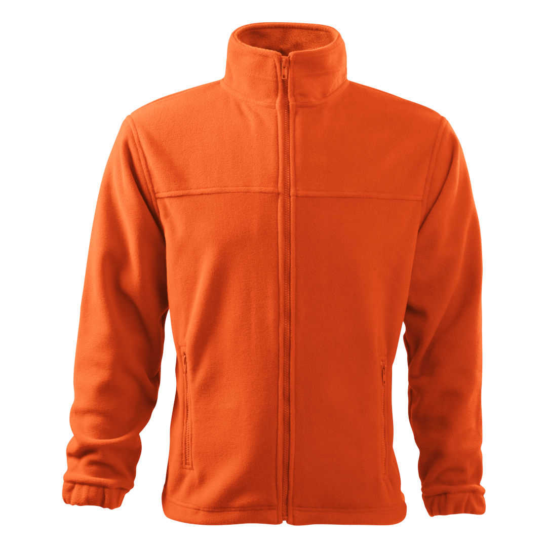 Warme Fleecejacke Herren orange