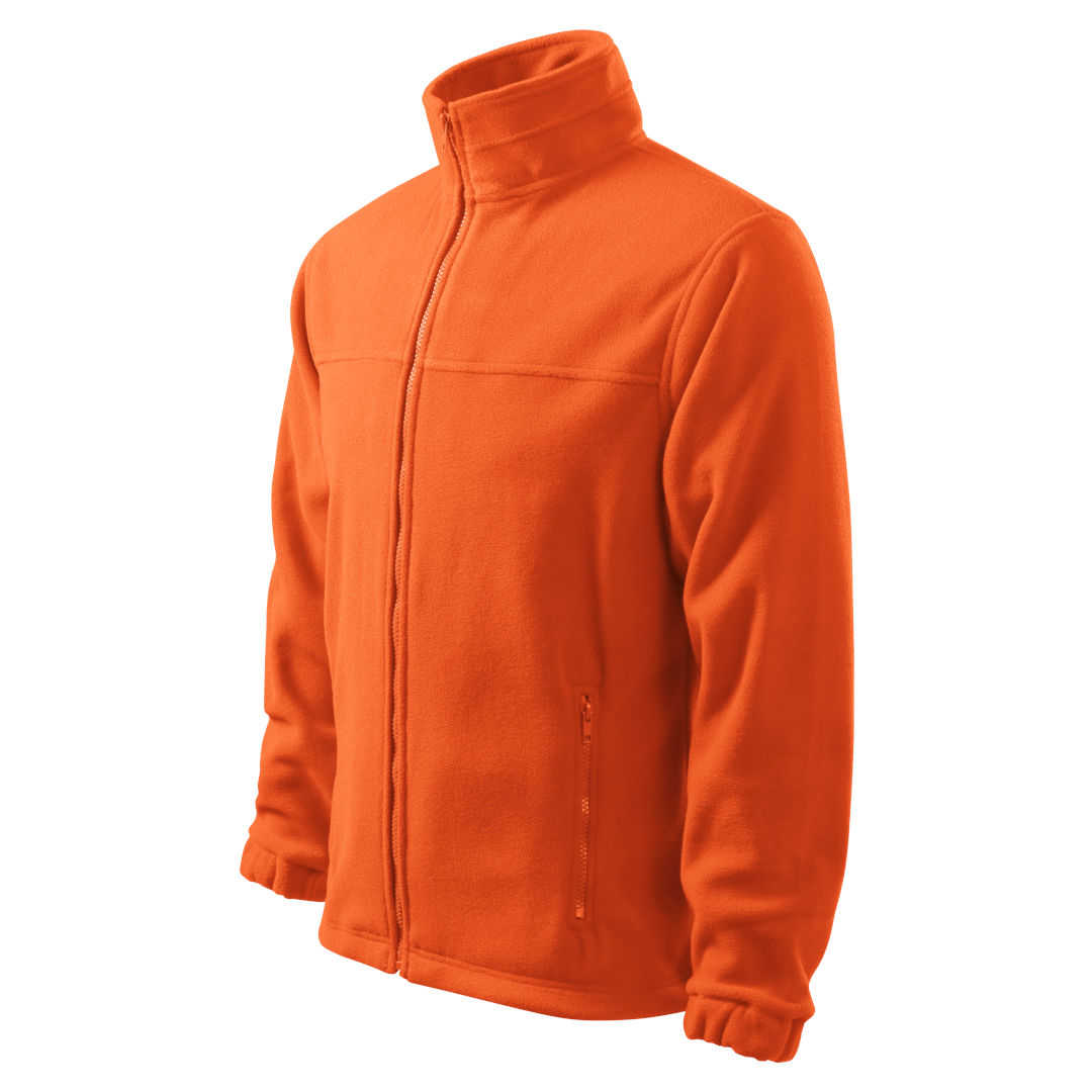 Warme Fleecejacke Herren orange