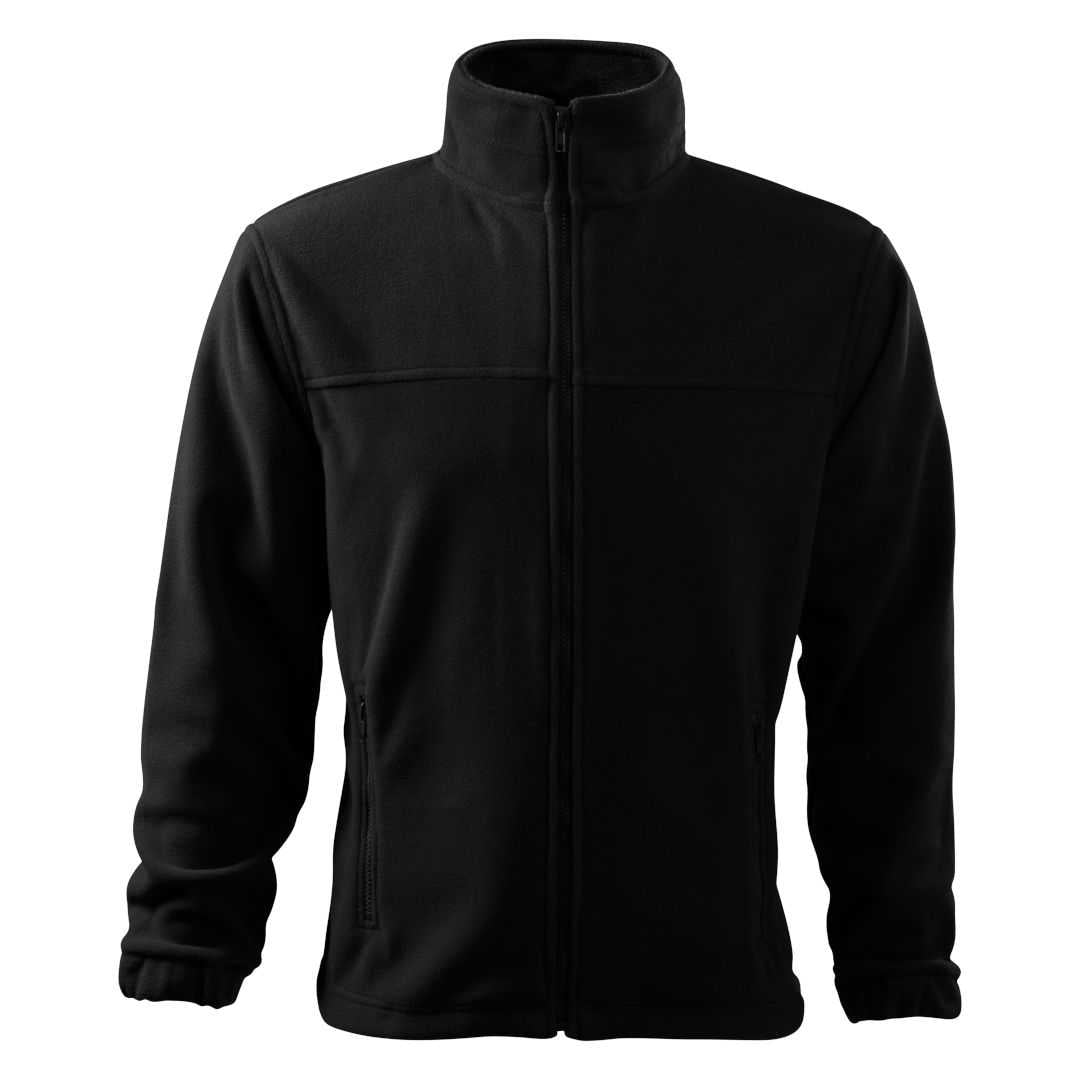 Warme Fleecejacke Herren schwarz