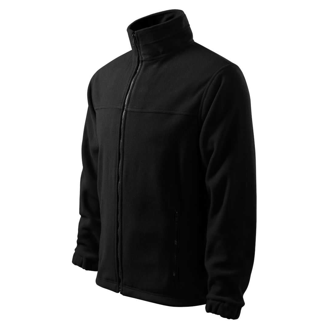 Warme Fleecejacke Herren schwarz