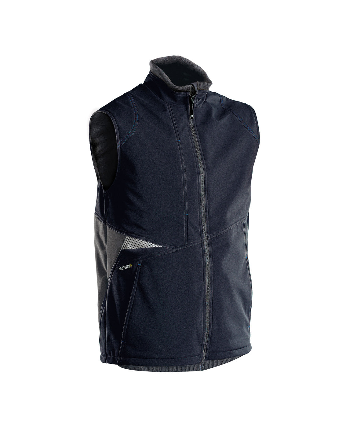 DASSY Fusion Softshell-Weste nachtblau/anthrazitgrau