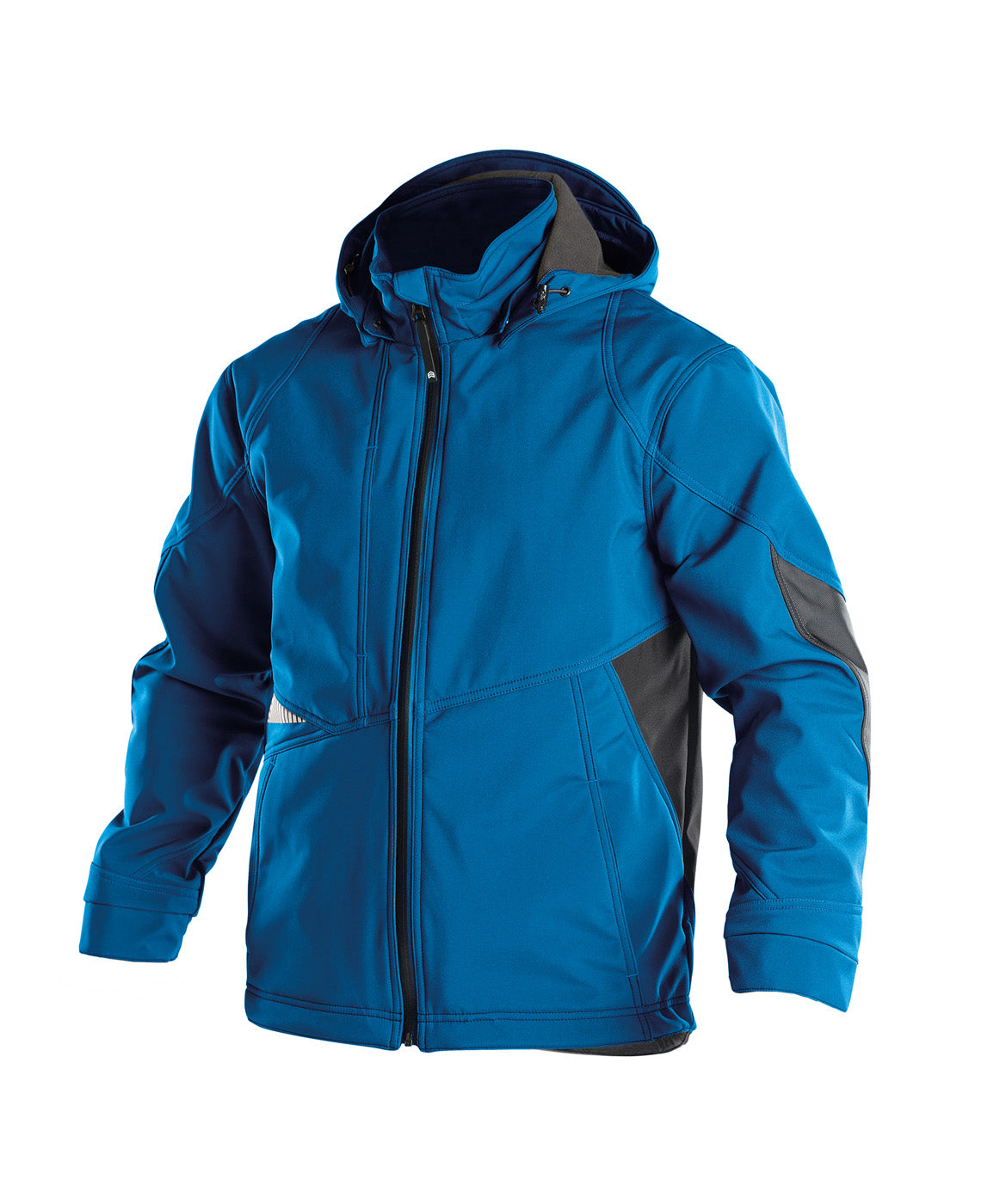 DASSY® Gravity Softshell-Jacke azurblau/anthrazitgrau