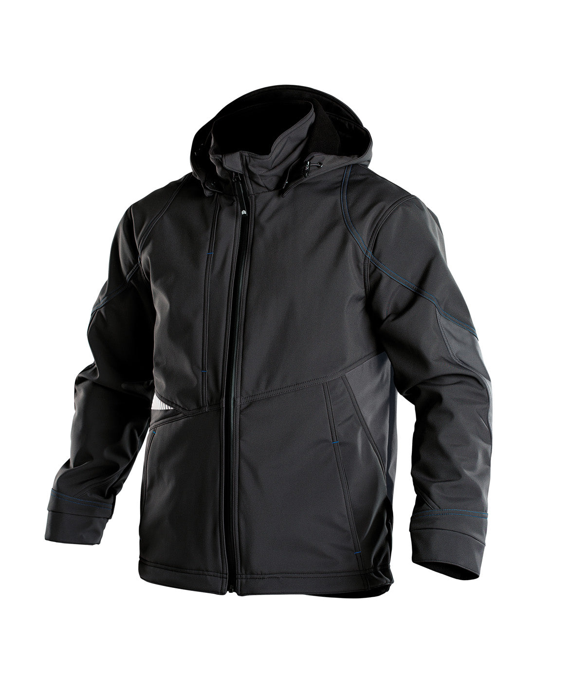 DASSY® Gravity Softshell-Jacke schwarz/anthrazitgrau