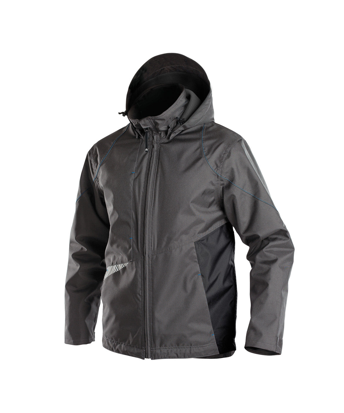 DASSY® Hyper Wasser- und winddichte Arbeitsjacke anthrazitgrau/schwarz