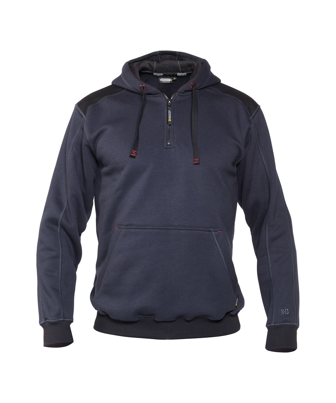 DASSY® Indy Kapuzensweatshirt verstärkt mit canvas nachtblau/schwarz