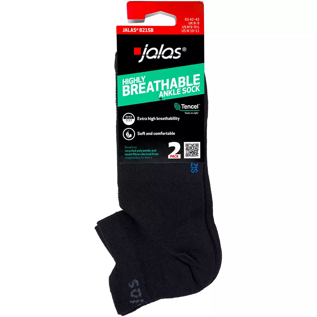 JALAS 8215 Light Ankle Sock 2er Pack Sneaker Socken