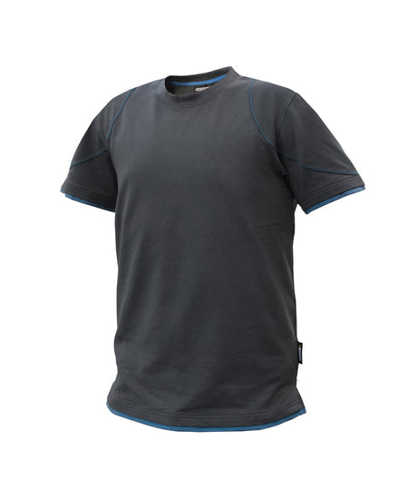 DASSY® Kinetic T-shirt anthrazitgrau/azurblau