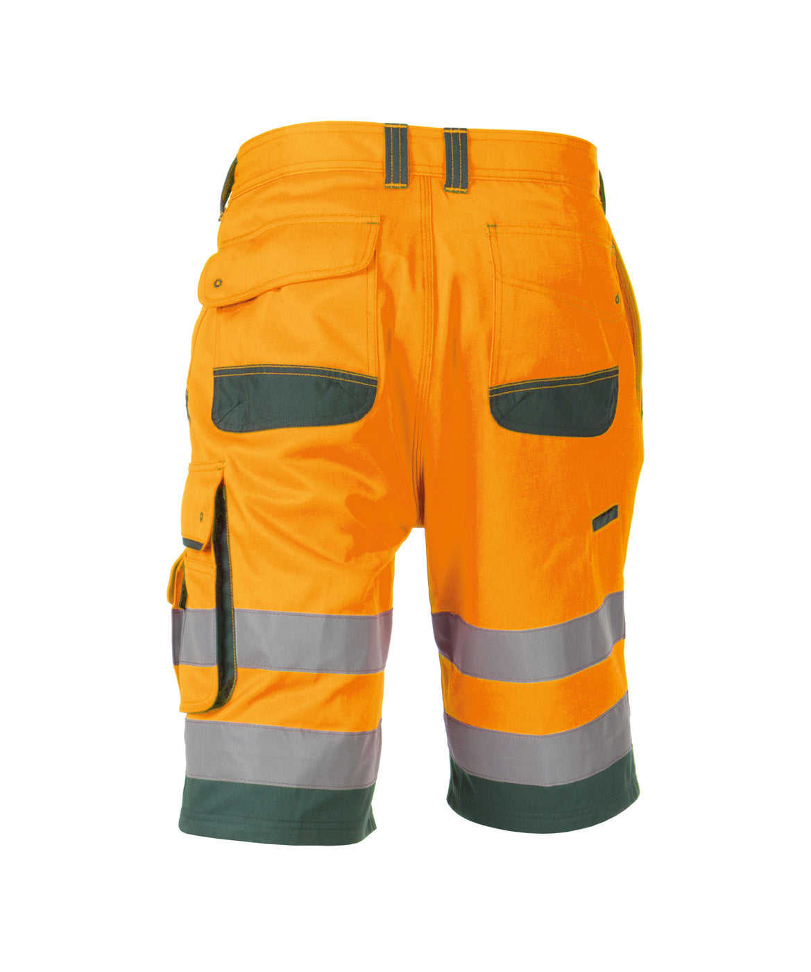 DASSY® Lucca Warnschutz Arbeitsshort neonorange/flaschengrün