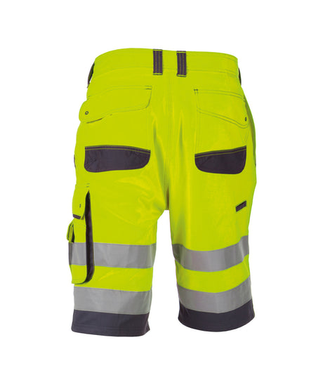 DASSY® Lucca Warnschutz Arbeitsshort neongelb/zementgrau