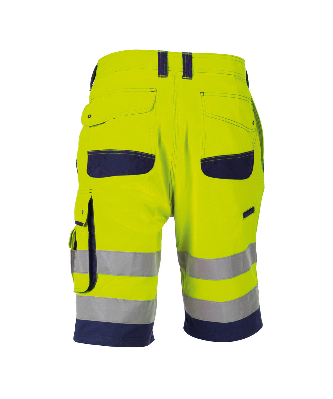DASSY® Lucca Warnschutz Arbeitsshort neongelb/dunkelblau