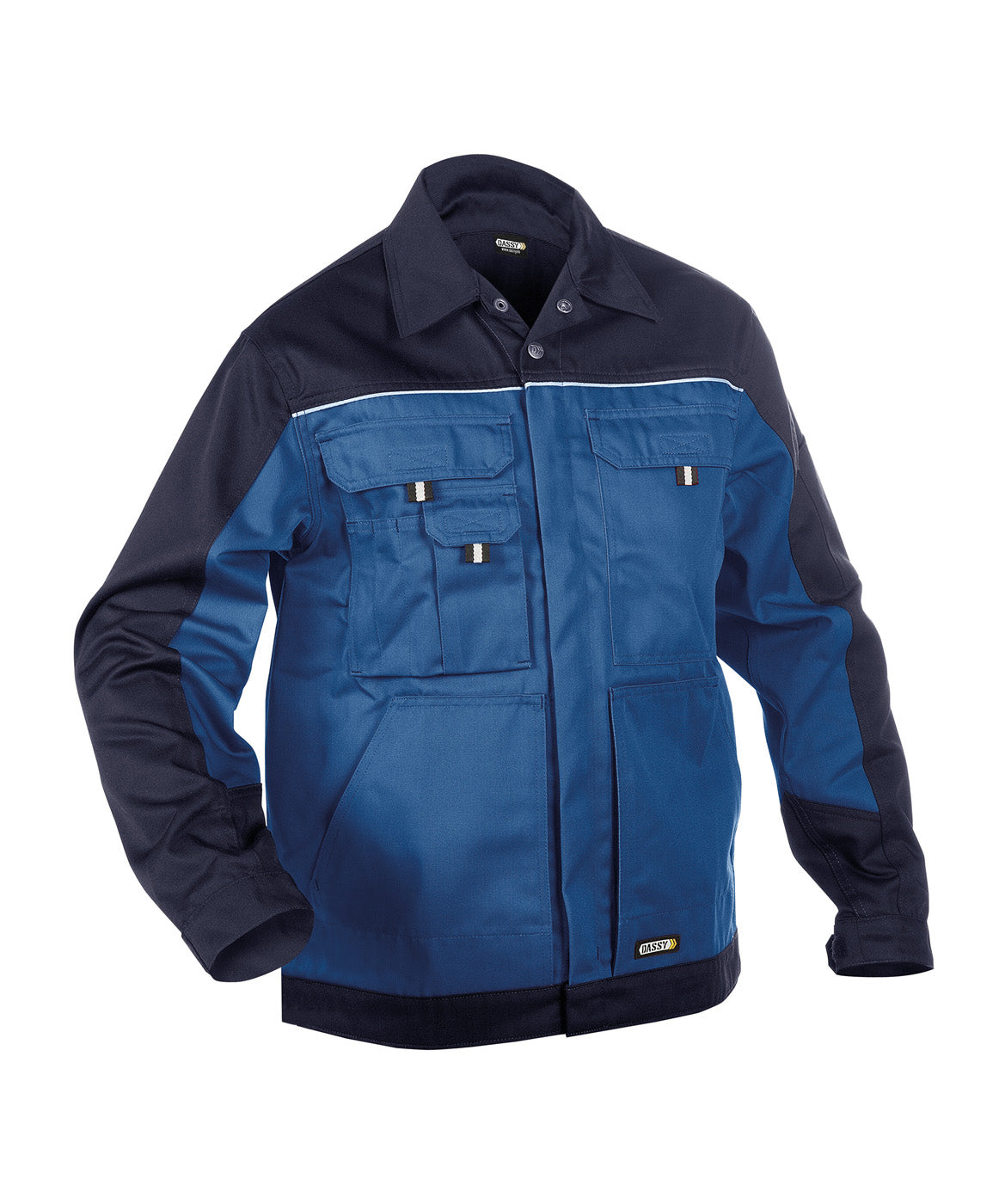 DASSY® Lugano Zweifarbige Arbeitsjacke kornblau/dunkelblau